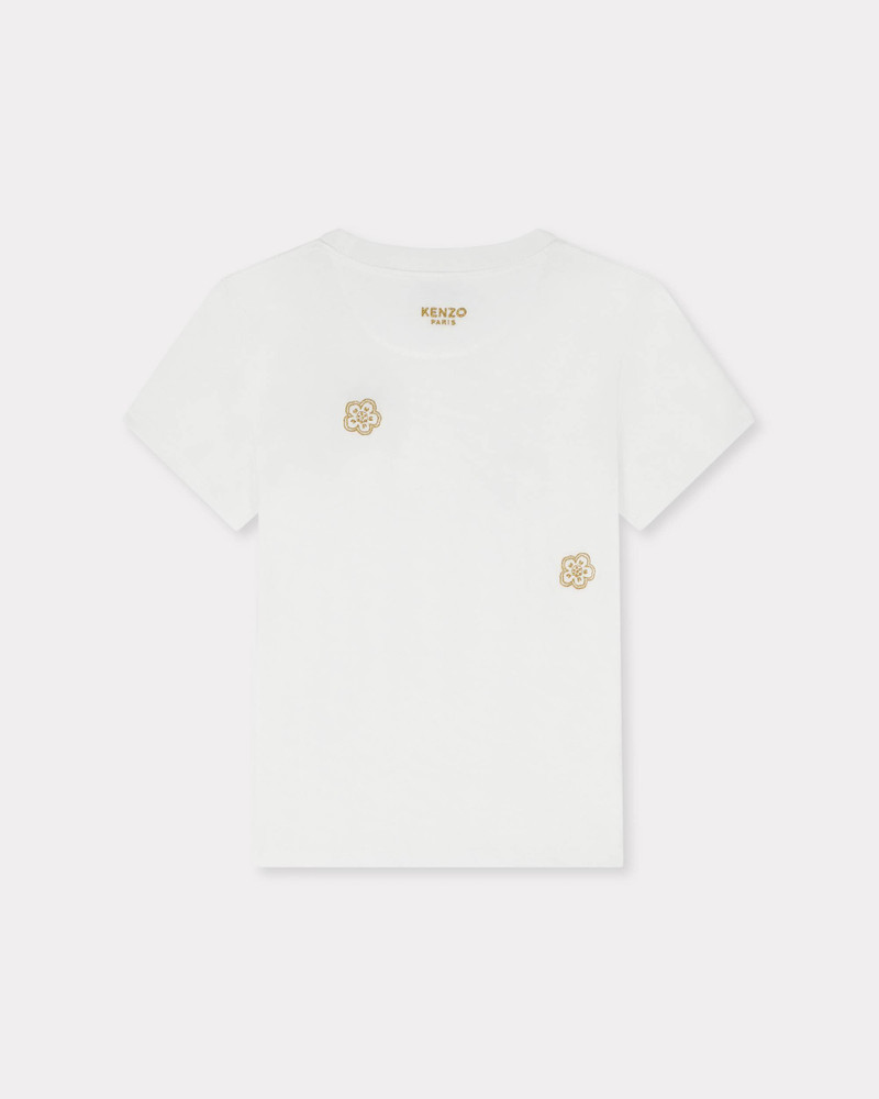 KENZO Multi 'Boke Flower' embroidered T-shirt in cotton outlook