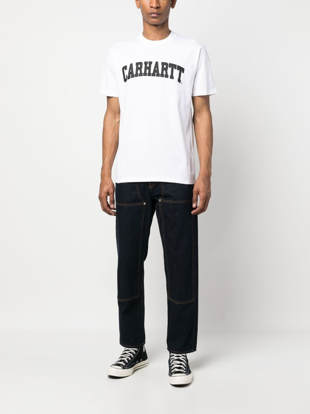 logo-print cotton T-shirt - 2