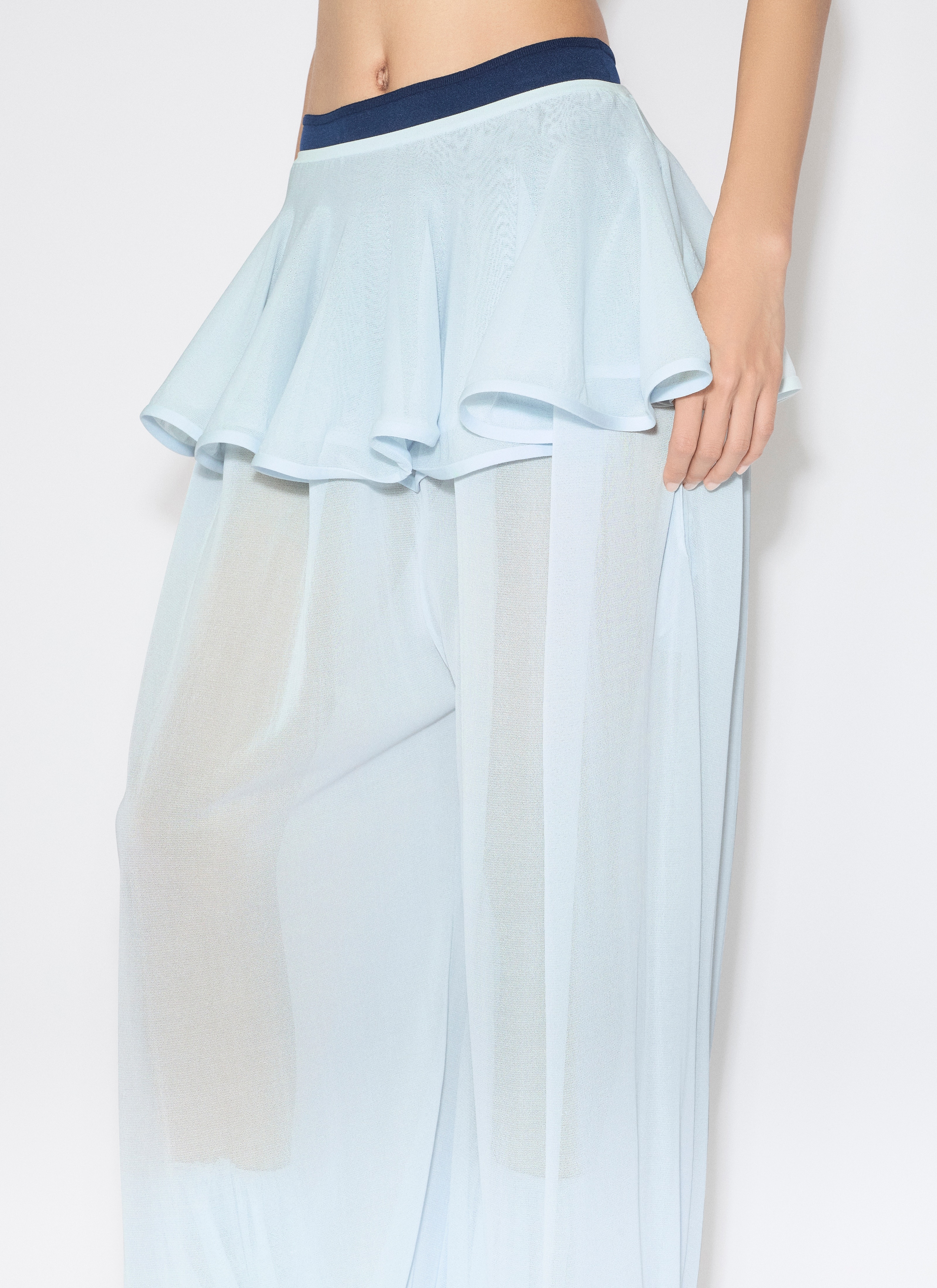 KNIT PEPLUM PANTS - 5
