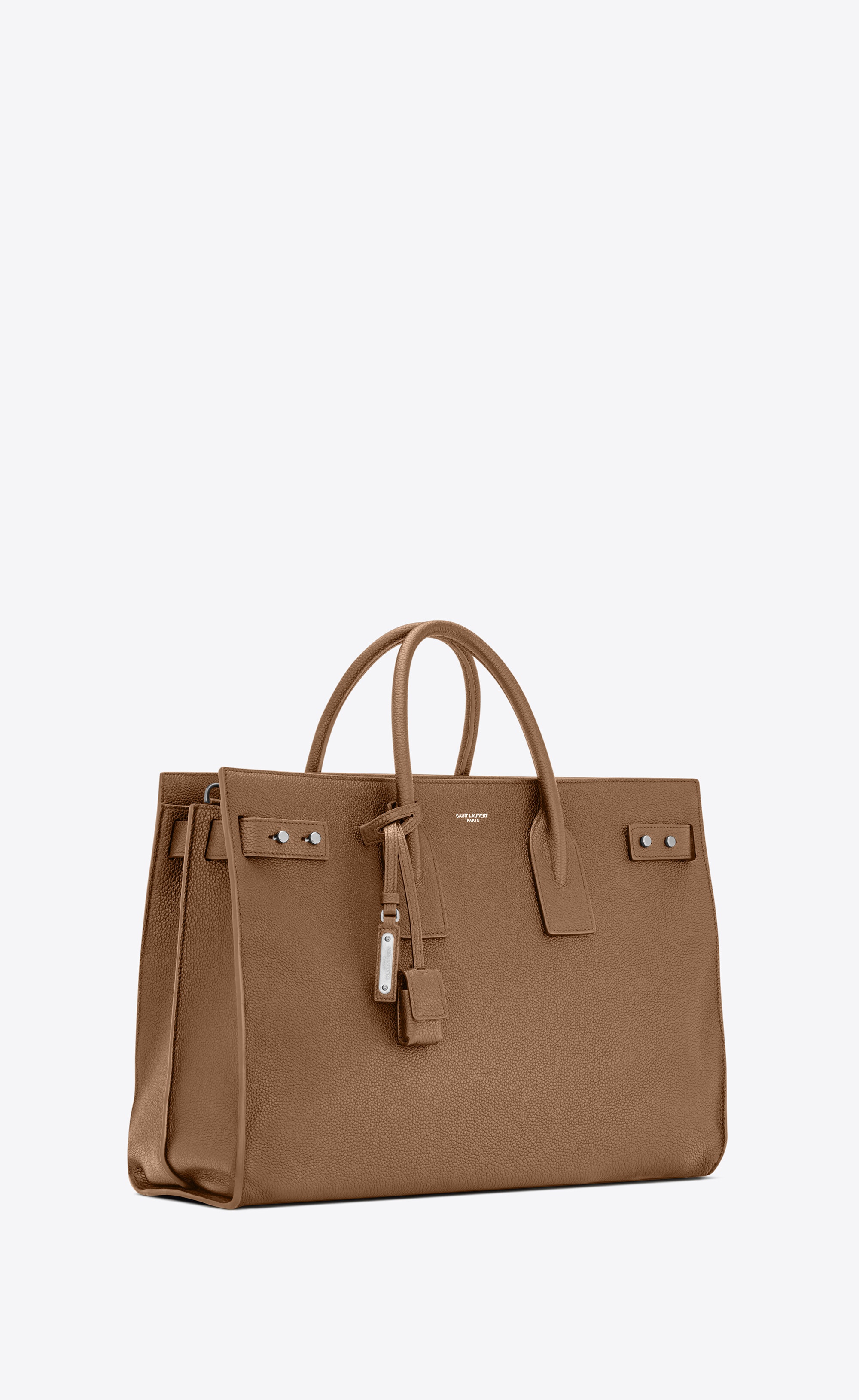 sac de jour thin large bag in grained leather - 5