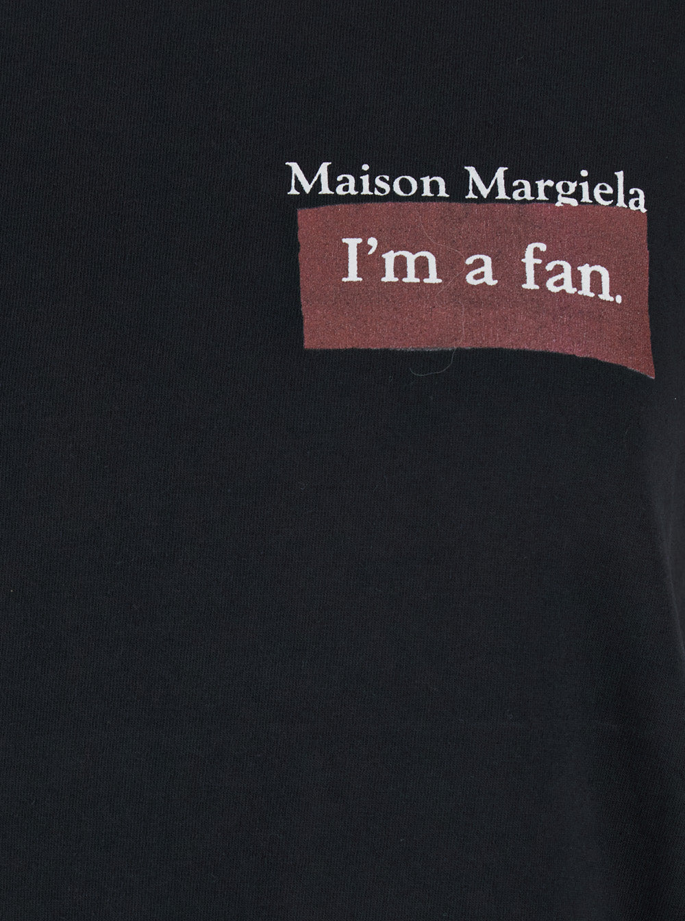 Maison Margiela Women Black Crewneck T-Shirt With Logo Print On The Front In Cotton Woman - 3