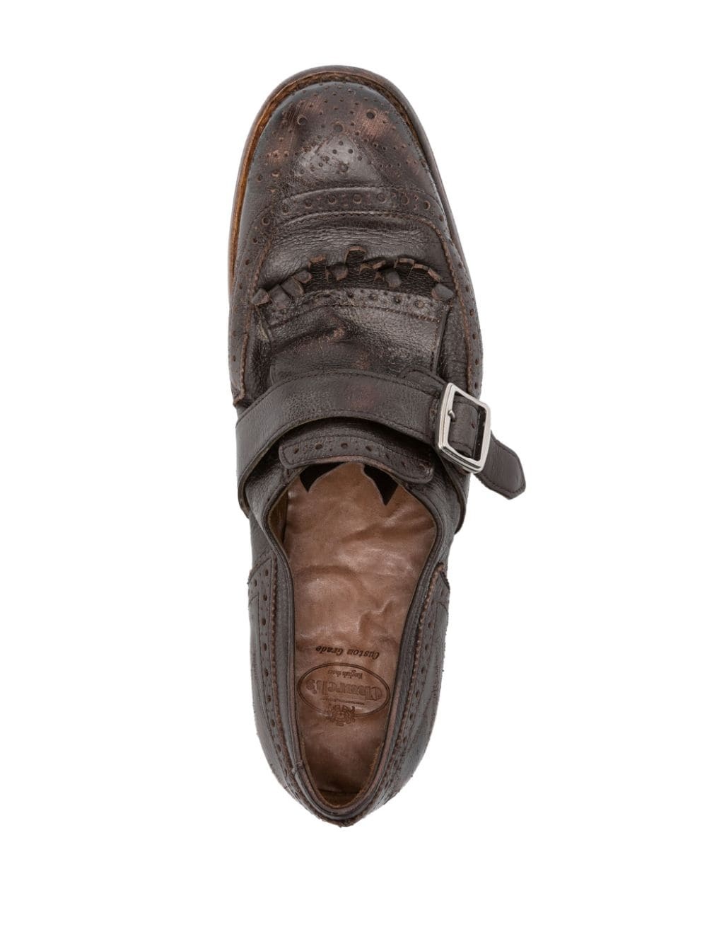 fringe-detail leather loafers - 4