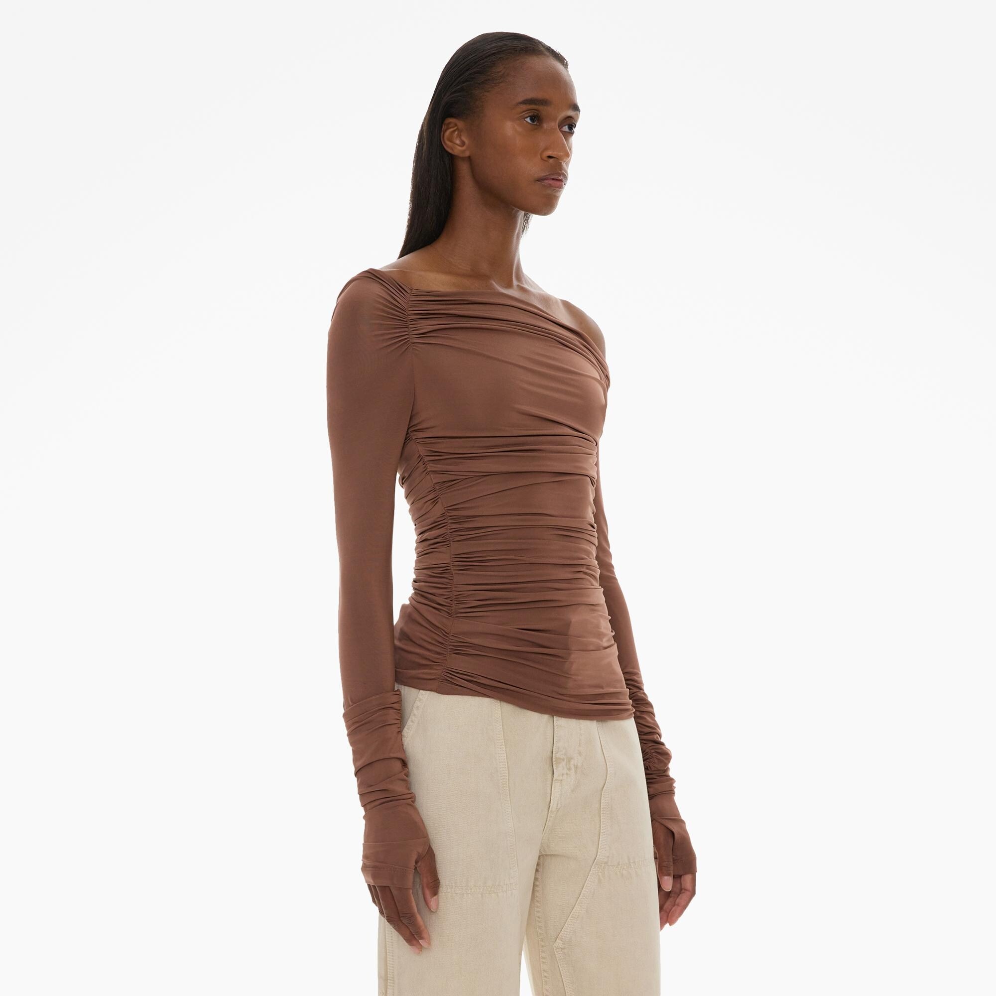 RUCHED OFF-THE-SHOULDER TOP - 5