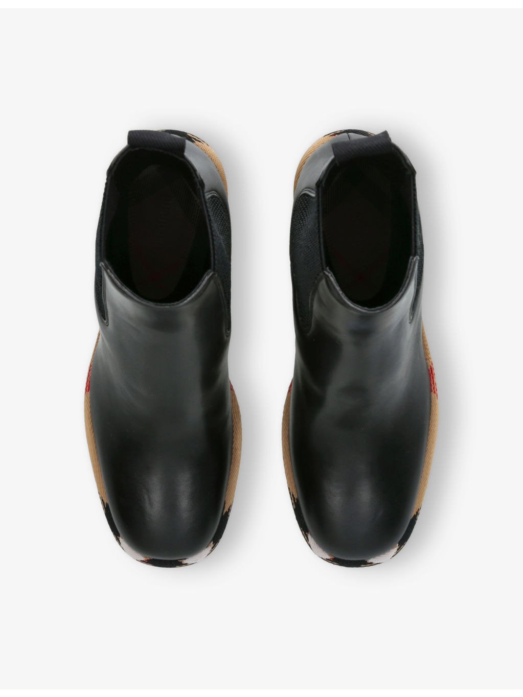 Gravel Leather Heeled Chelsea Boots - 2