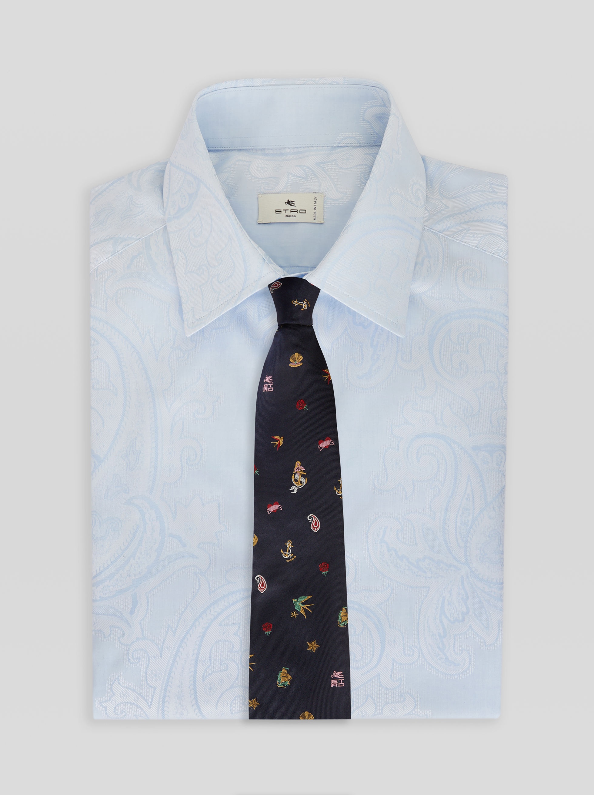 MICRO DESIGN SILK TIE - 2