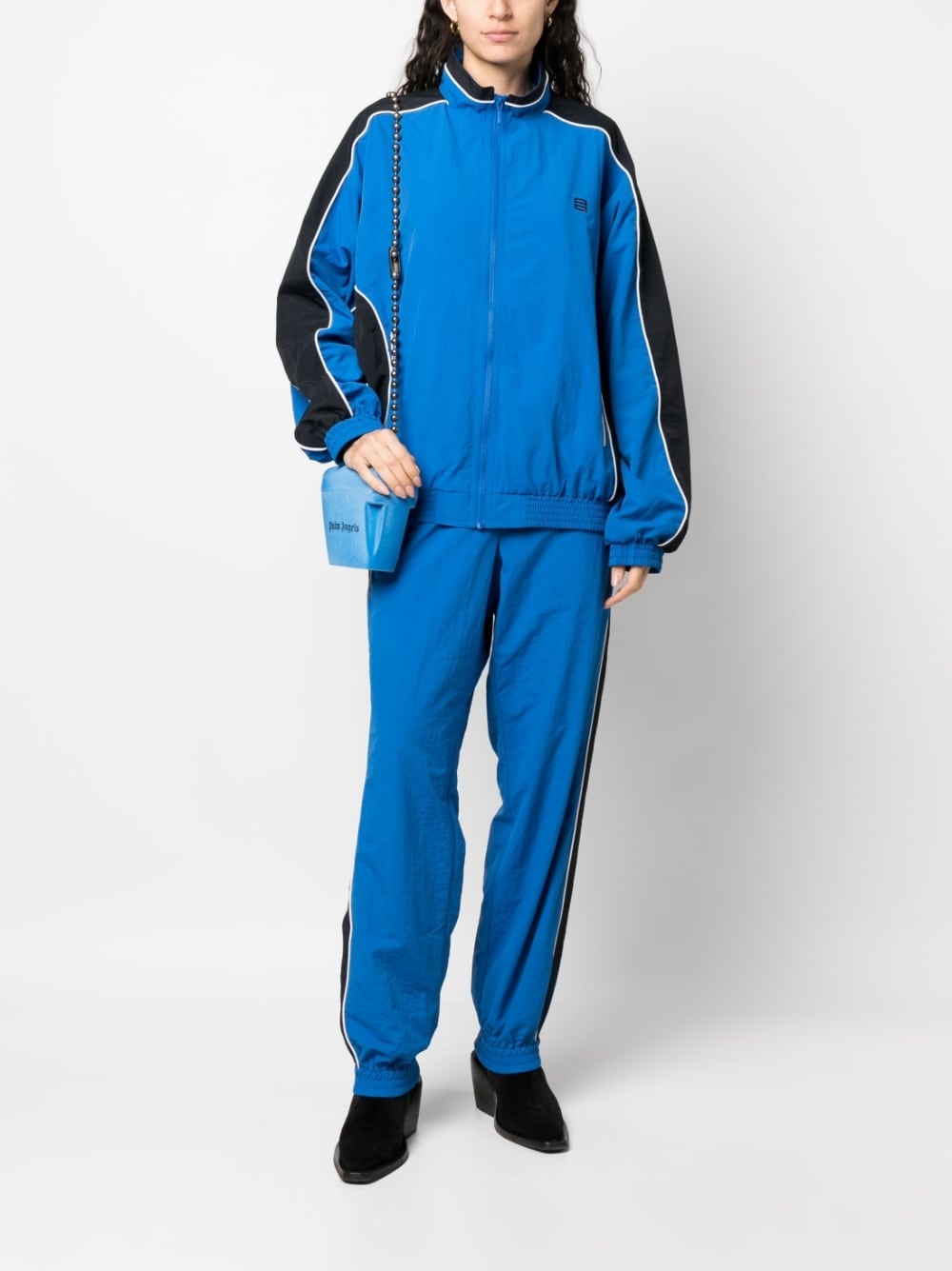stripe-detailing logo-print track pants - 3