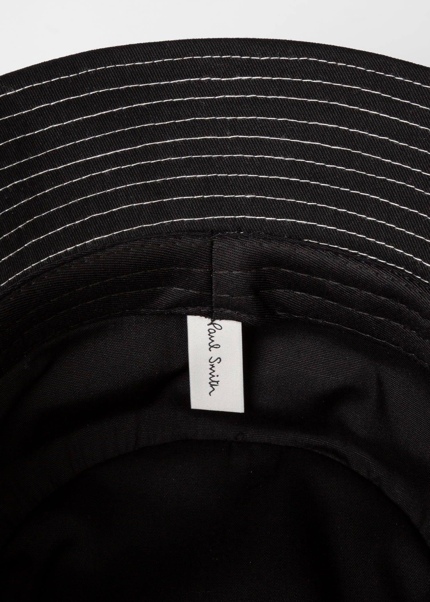 'Happy' Monochrome Patchwork Cotton Bucket Hat - 4