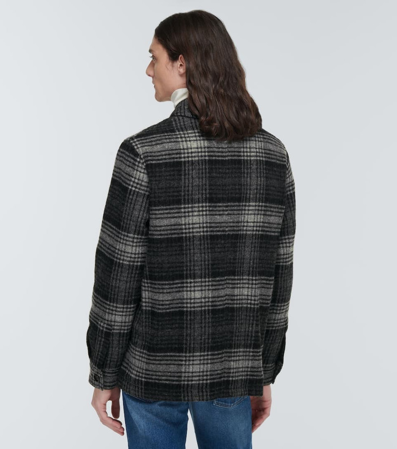 Checked wool jacket 4