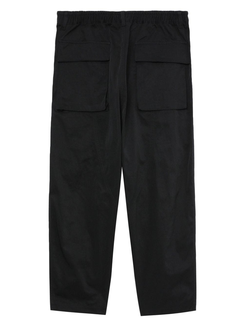 drop-crotch cropped cargo trousers 6