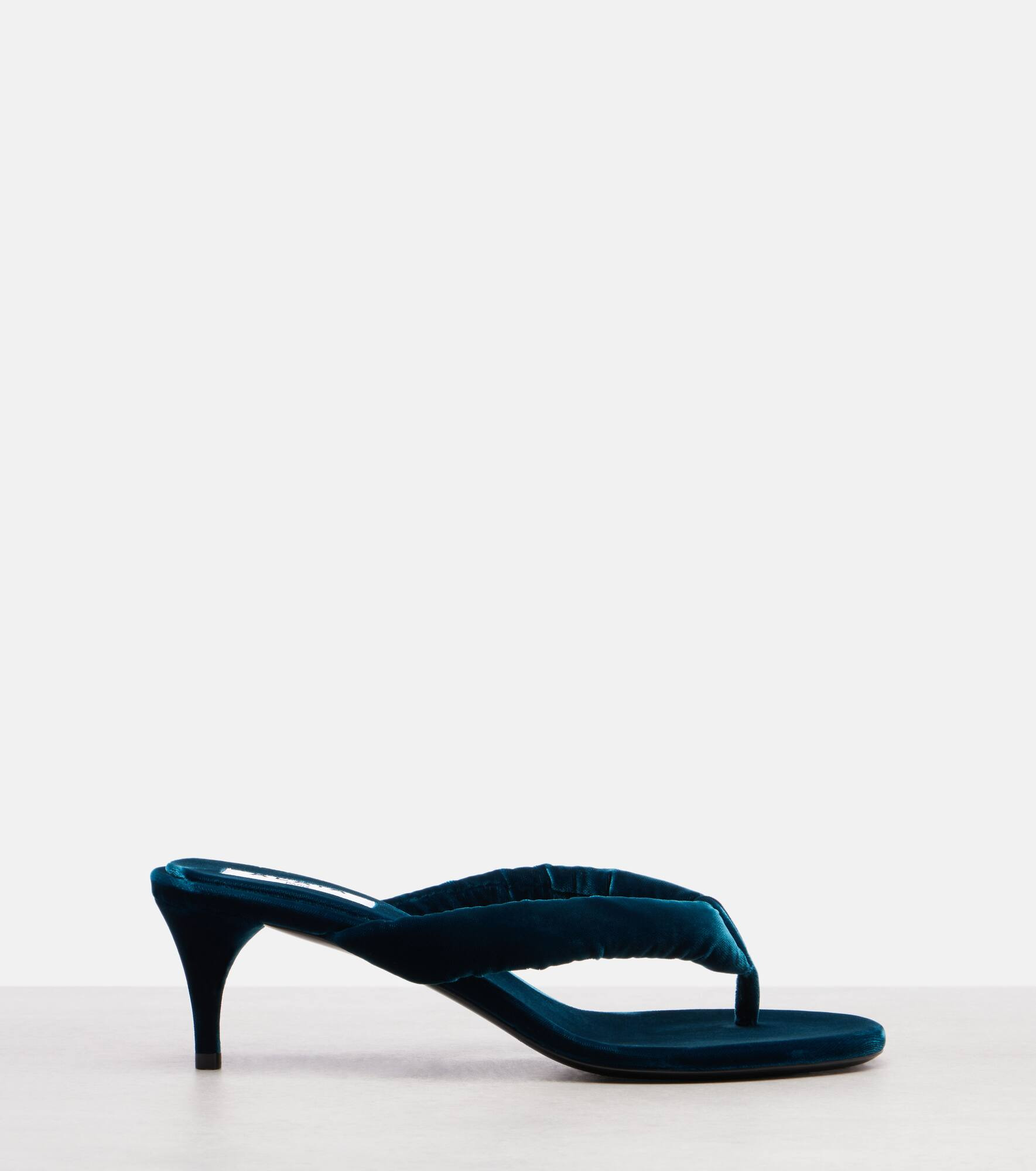 Boudoir 55 velvet thong sandals - 4
