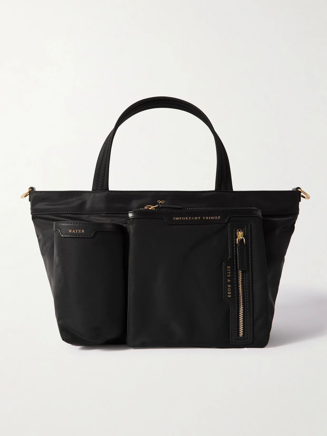 Leather-trimmed Econyl Tote Bag - 1