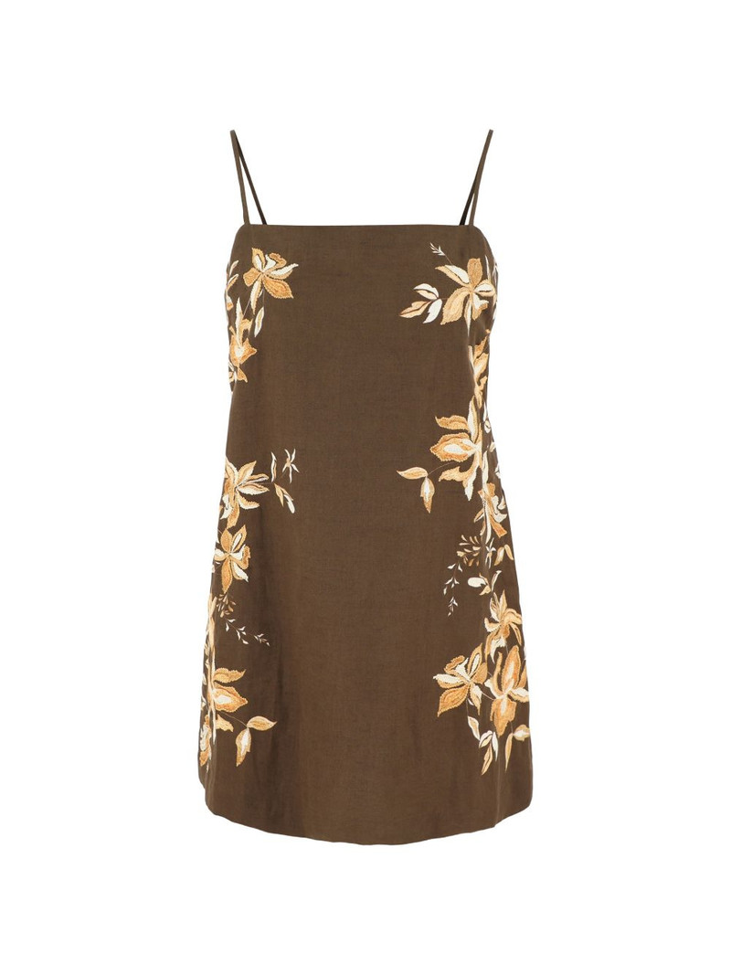 HEMANT & NANDITA Bota floral mini dress outlook