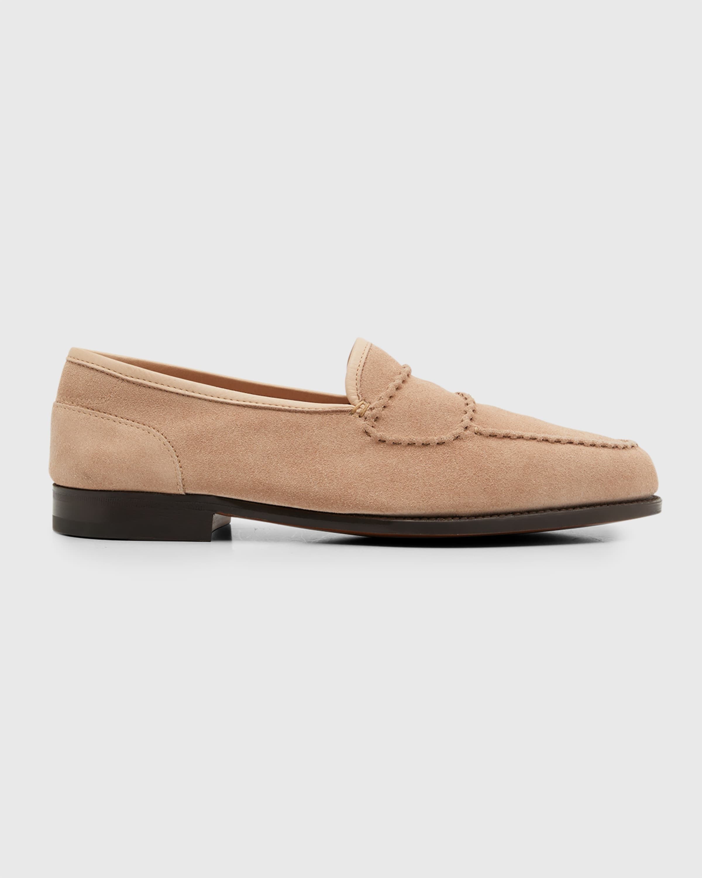 Men's Bath Suede Penny Loafers - 1