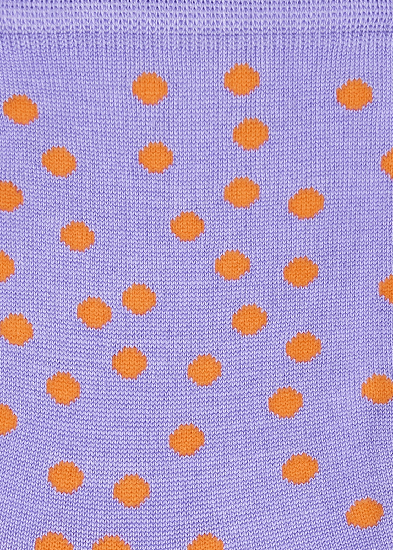 Women's Lilac Silk-Blend Polka Dot Socks - 3