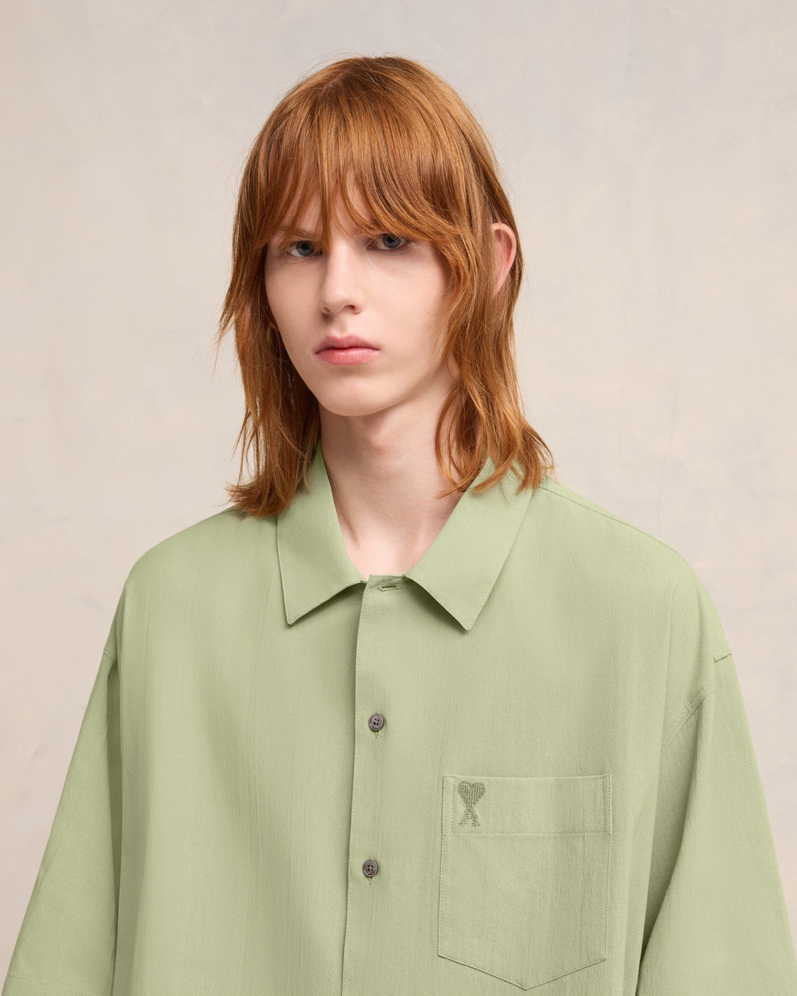 CAMP COLLAR SHORT SLEEVE SHIRT - 4