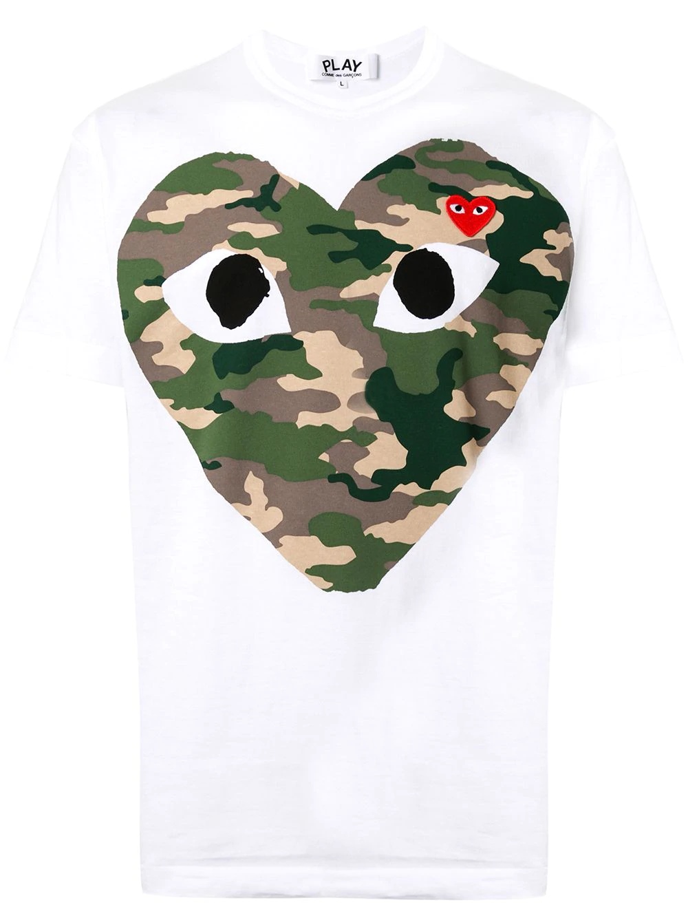 camouflage heart T-shirt - 1