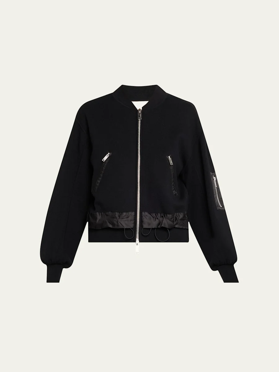 Double-Layer Bomber Jacket - 1