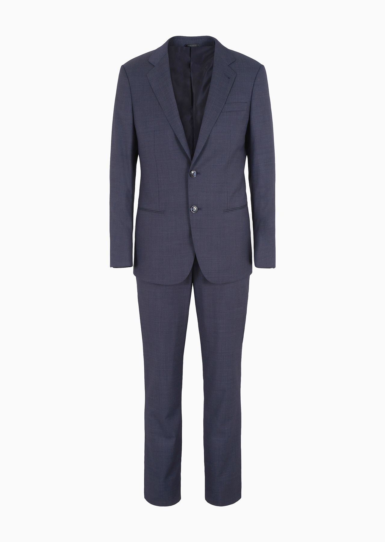 Soho Line single-breasted suit in pinpoint-effect virgin-wool serge - 1