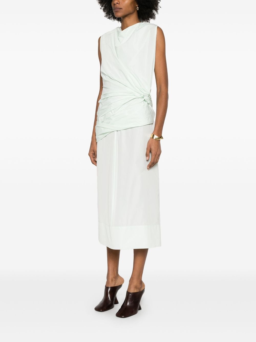 knot-detail midi dress - 3