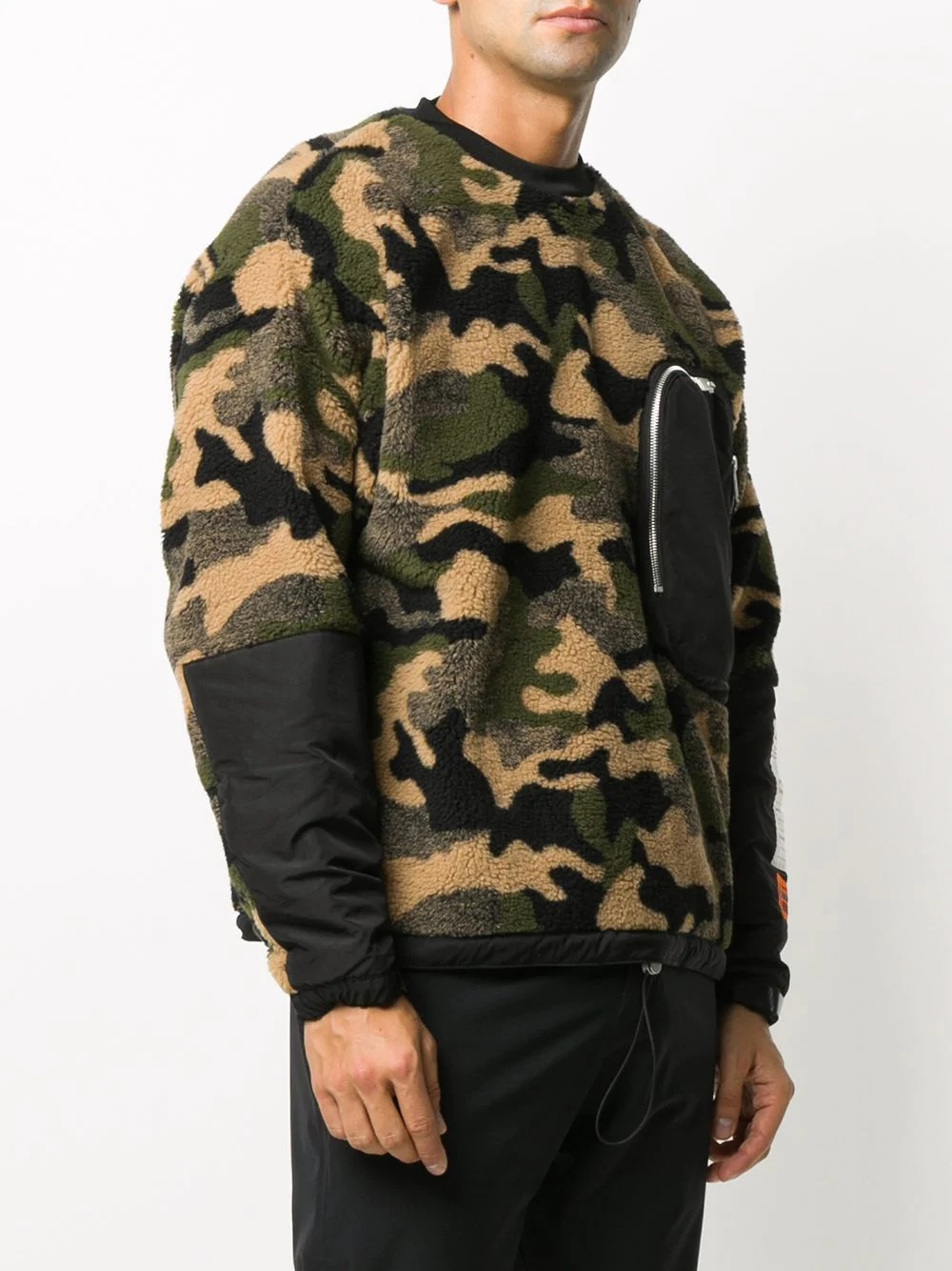 camouflage print jumper - 3