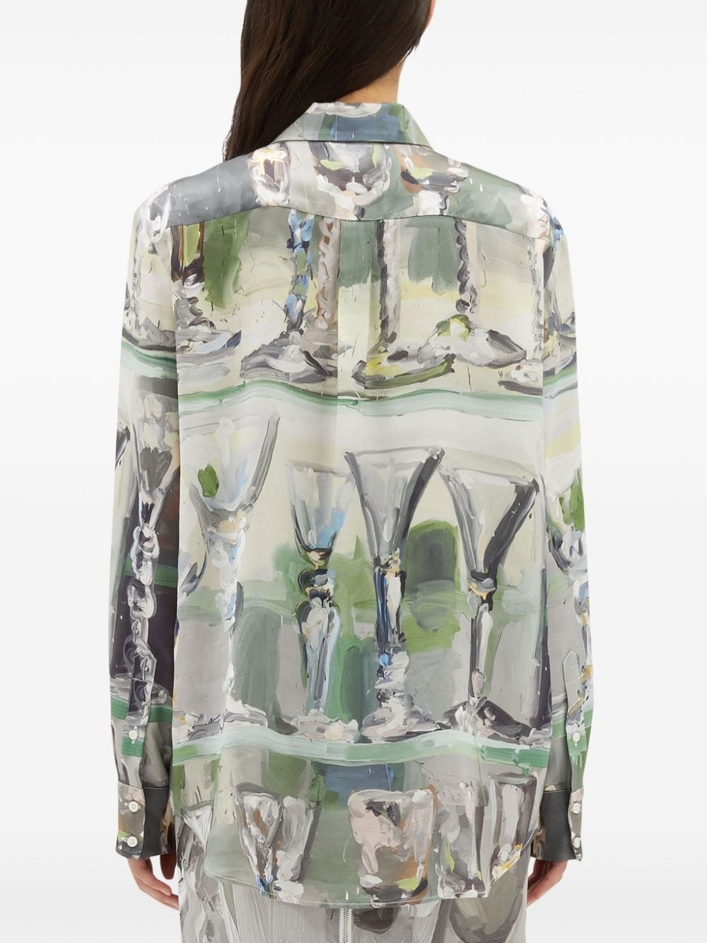 painterly-print long-sleeve shirt - 4