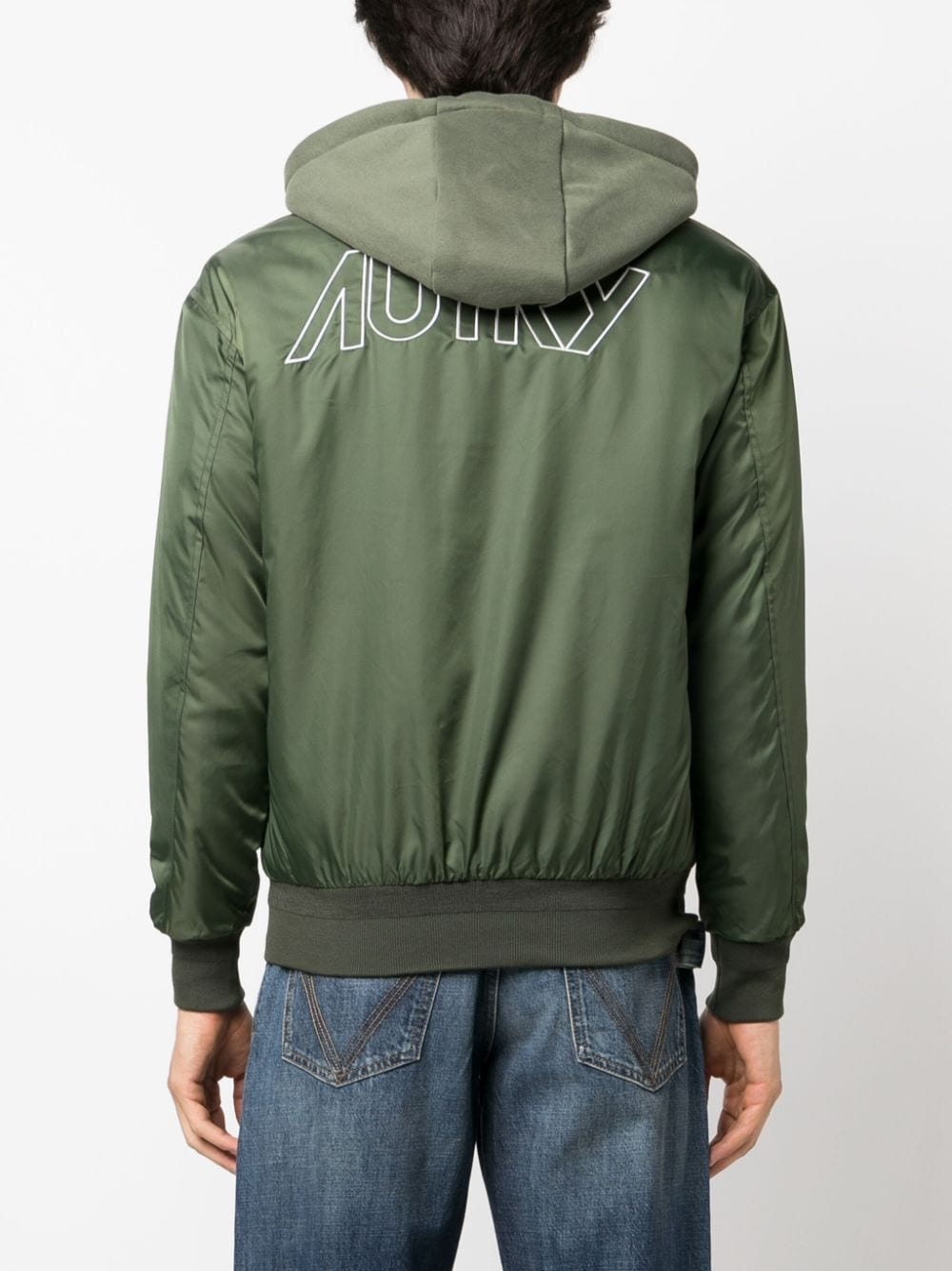 logo-patch bomber jacket - 4