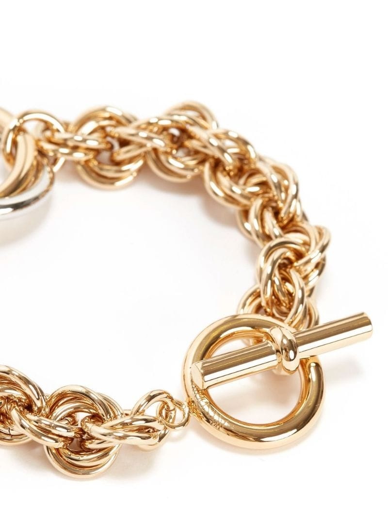 loop-charm chain-link bracelet - 4