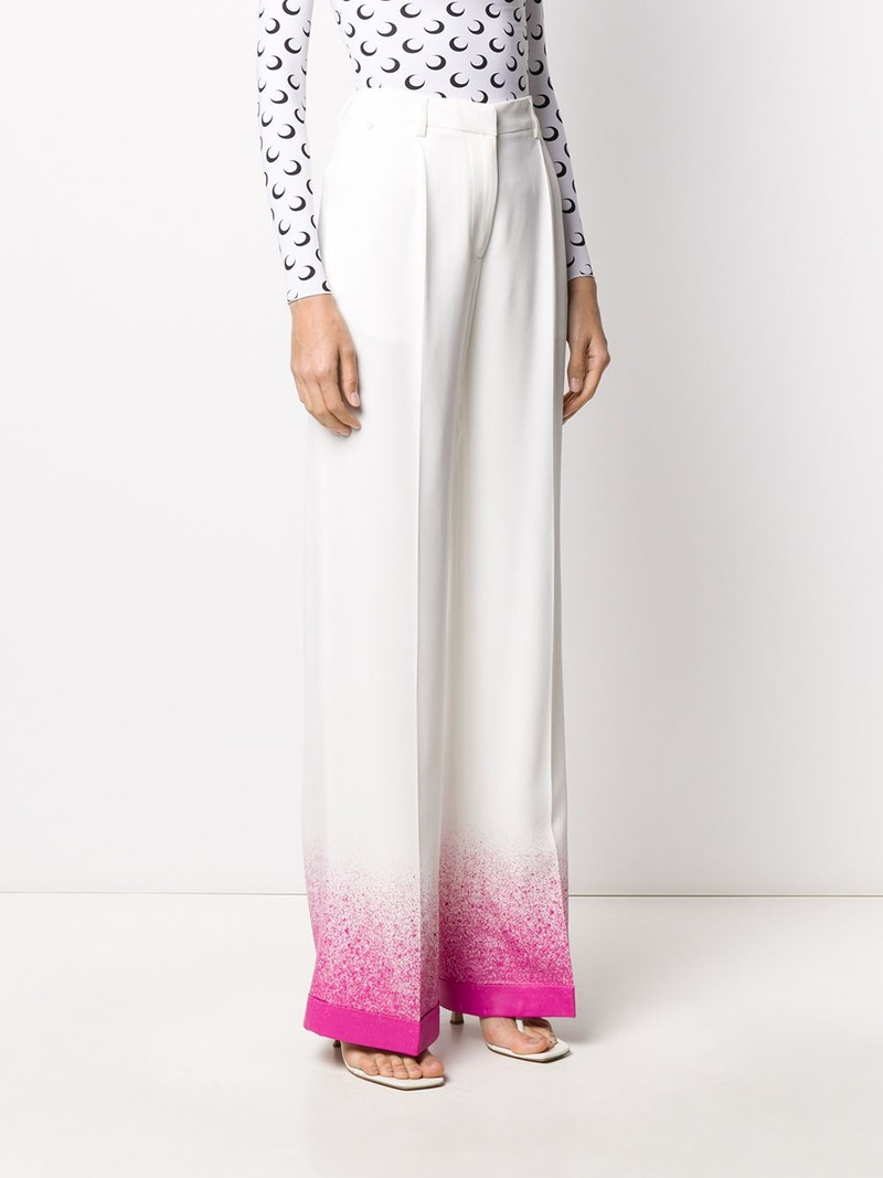 splatter-effect palazzo pants 3