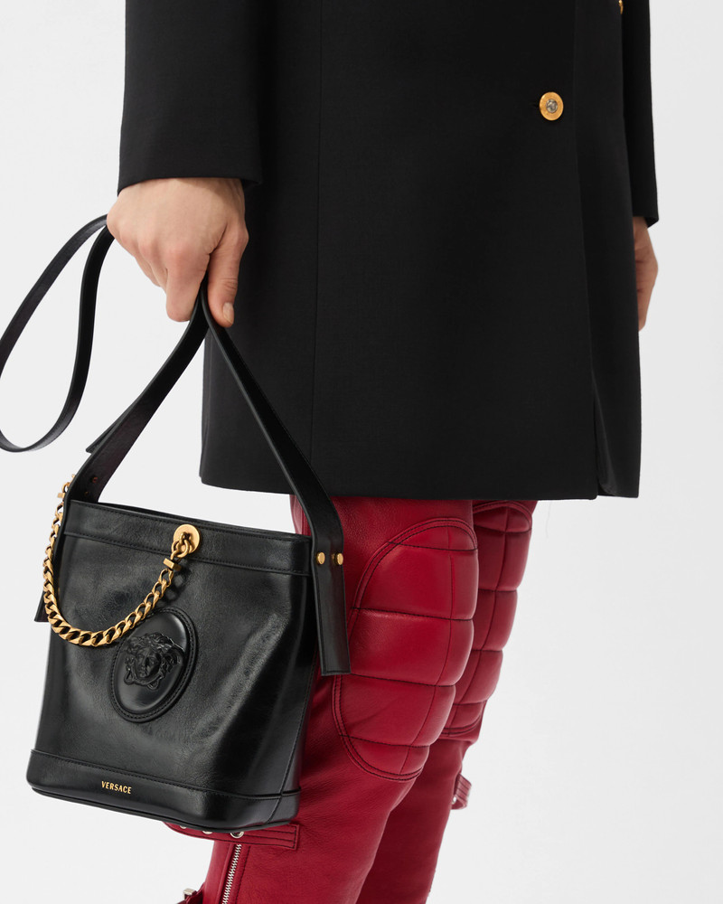 Pivot Mini Leather Bucket Bag 2