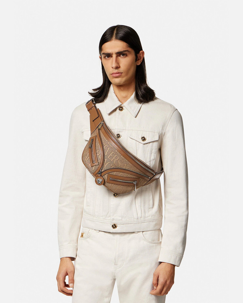 Versace Allover Repeat Hobo Belt Bag 6