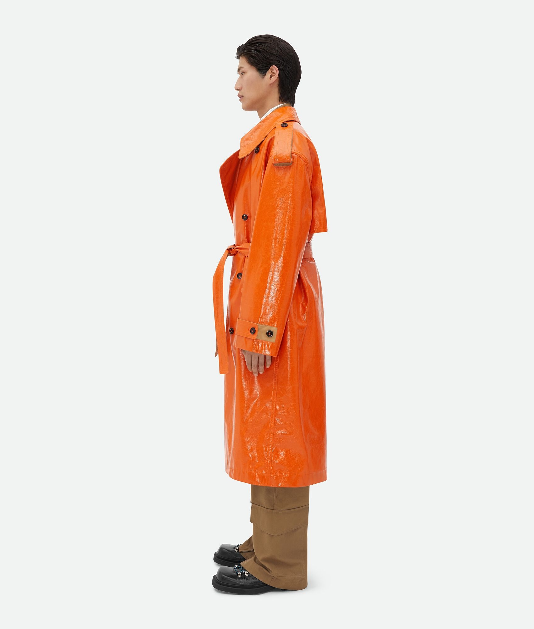 Leather And Cotton Trench - 2