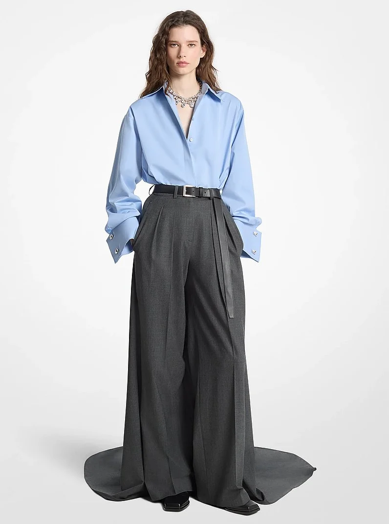 Stretch Wool Opera Trousers - 1