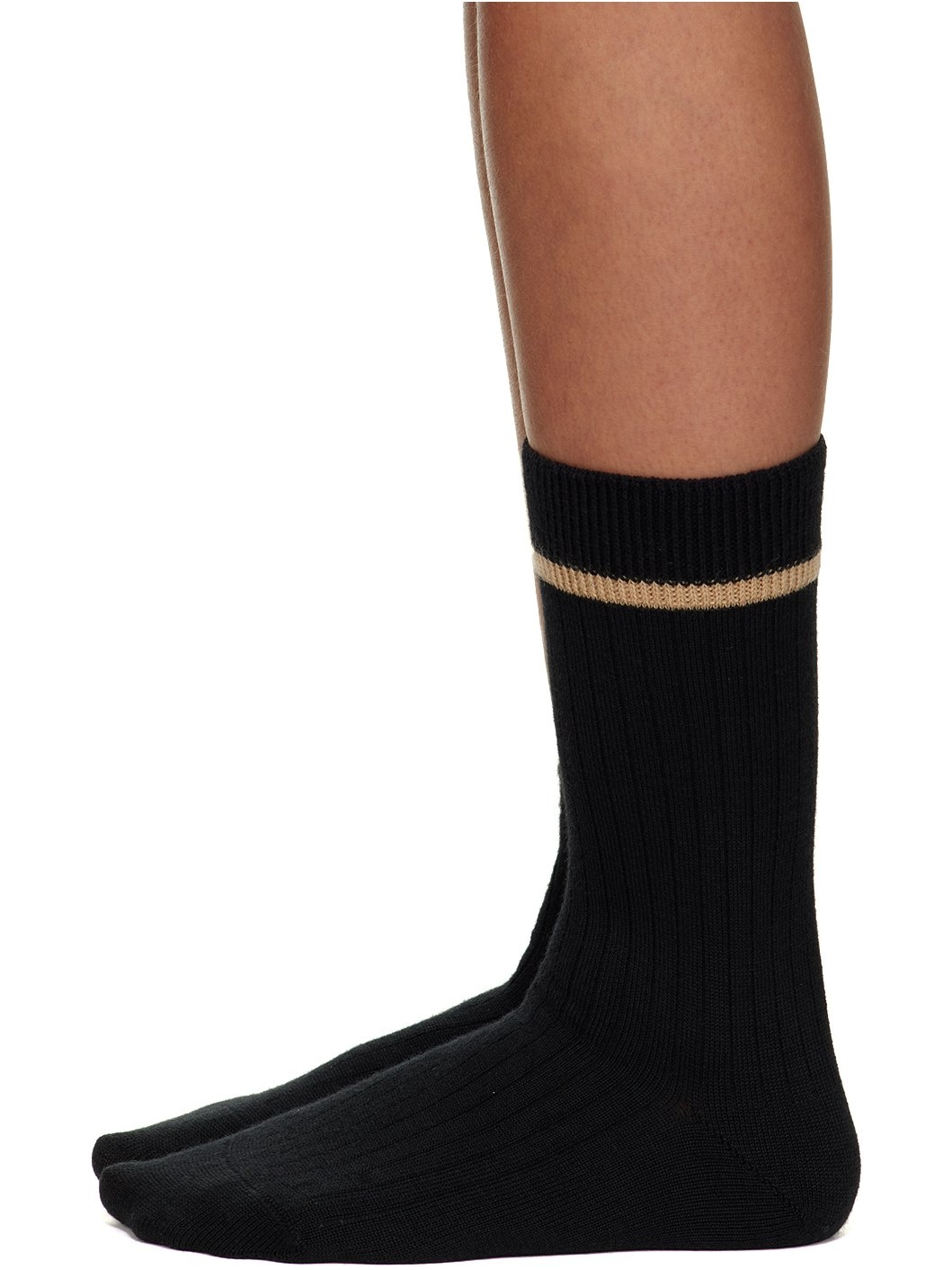 Black Le Papier 'Les Chaussettes Noeud' Socks - 3