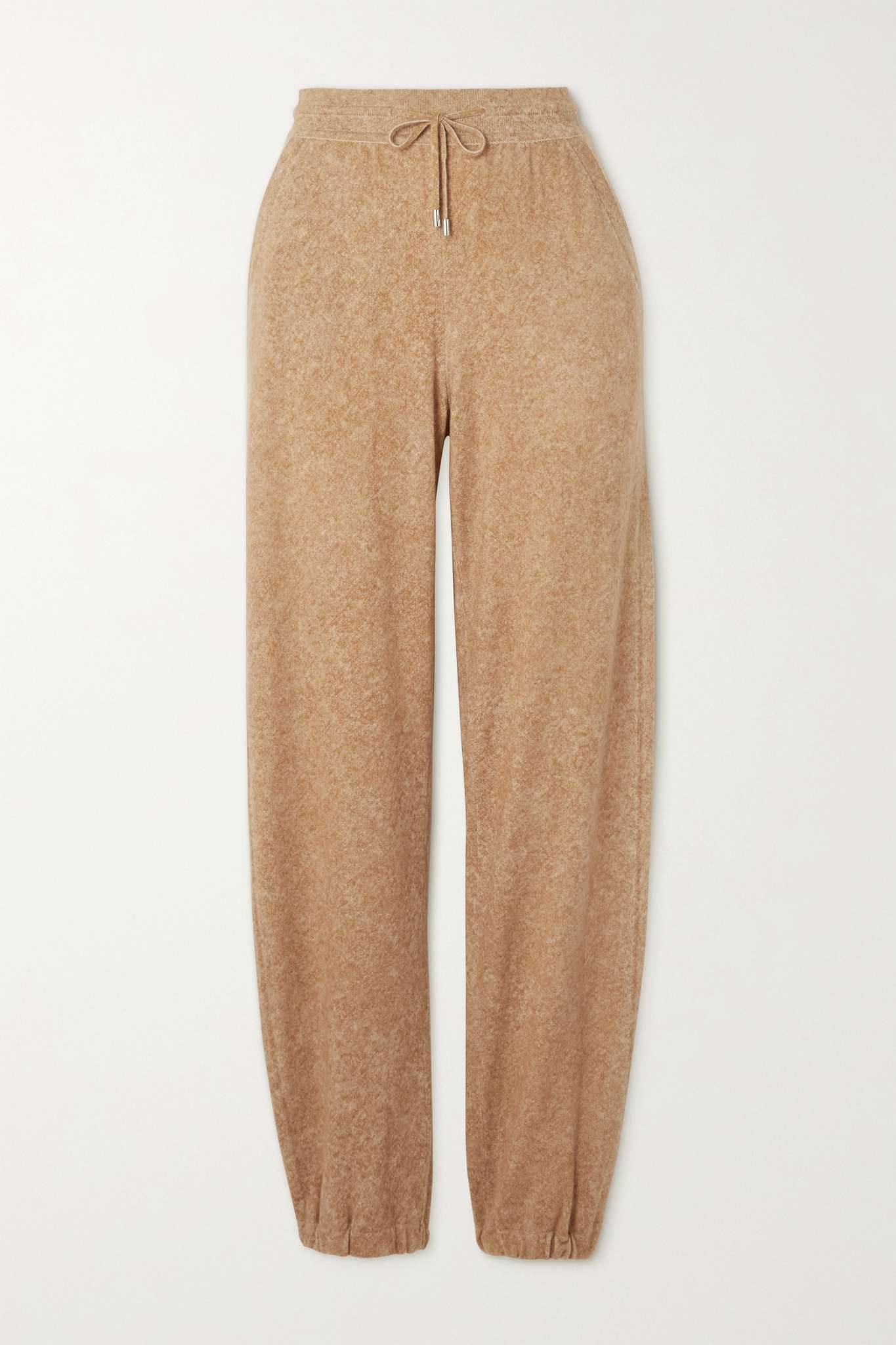 Cashmere tapered track pants - 1