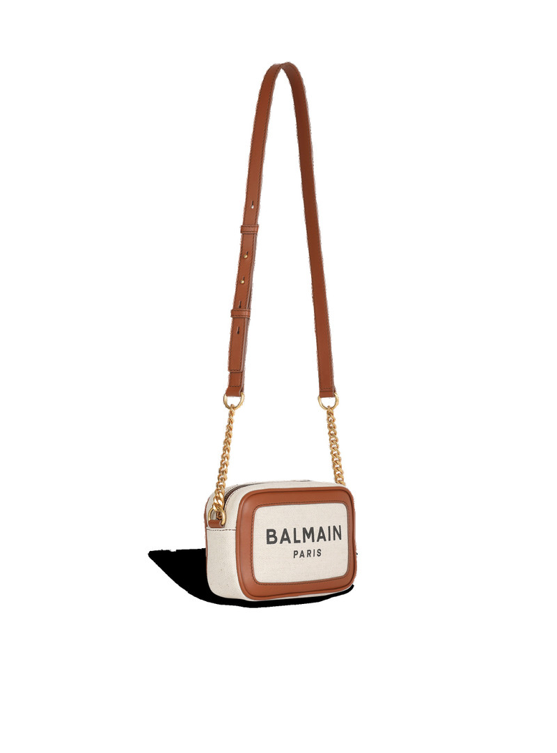 Canvas B-Army camera bag with  leather panels 3