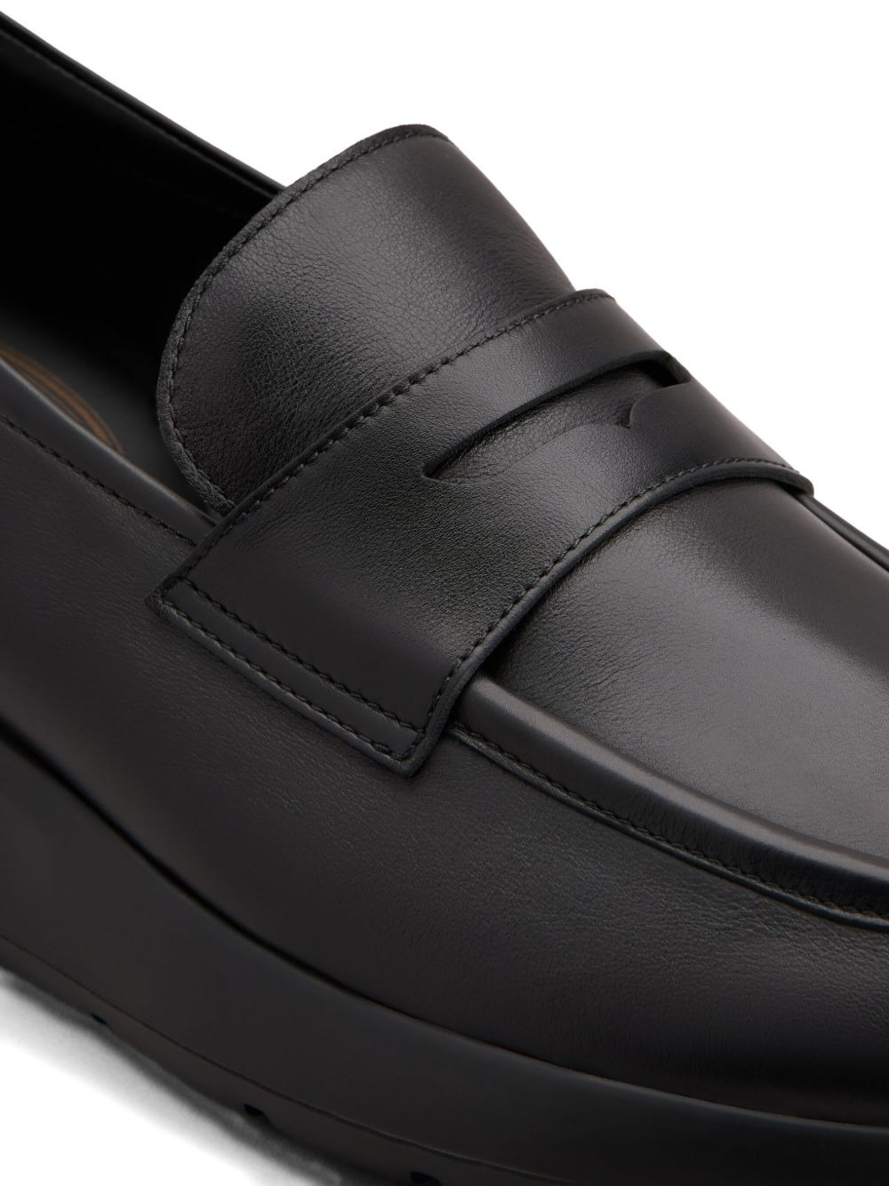 penny leather loafers - 4