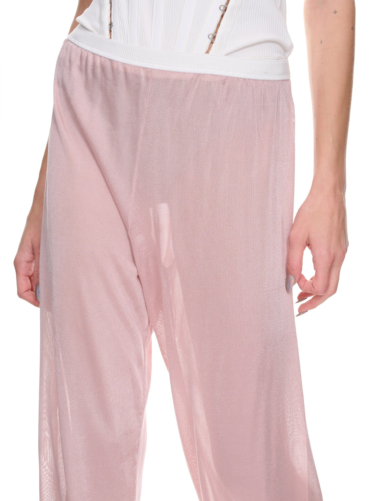 Metallic Knit Pants - 4