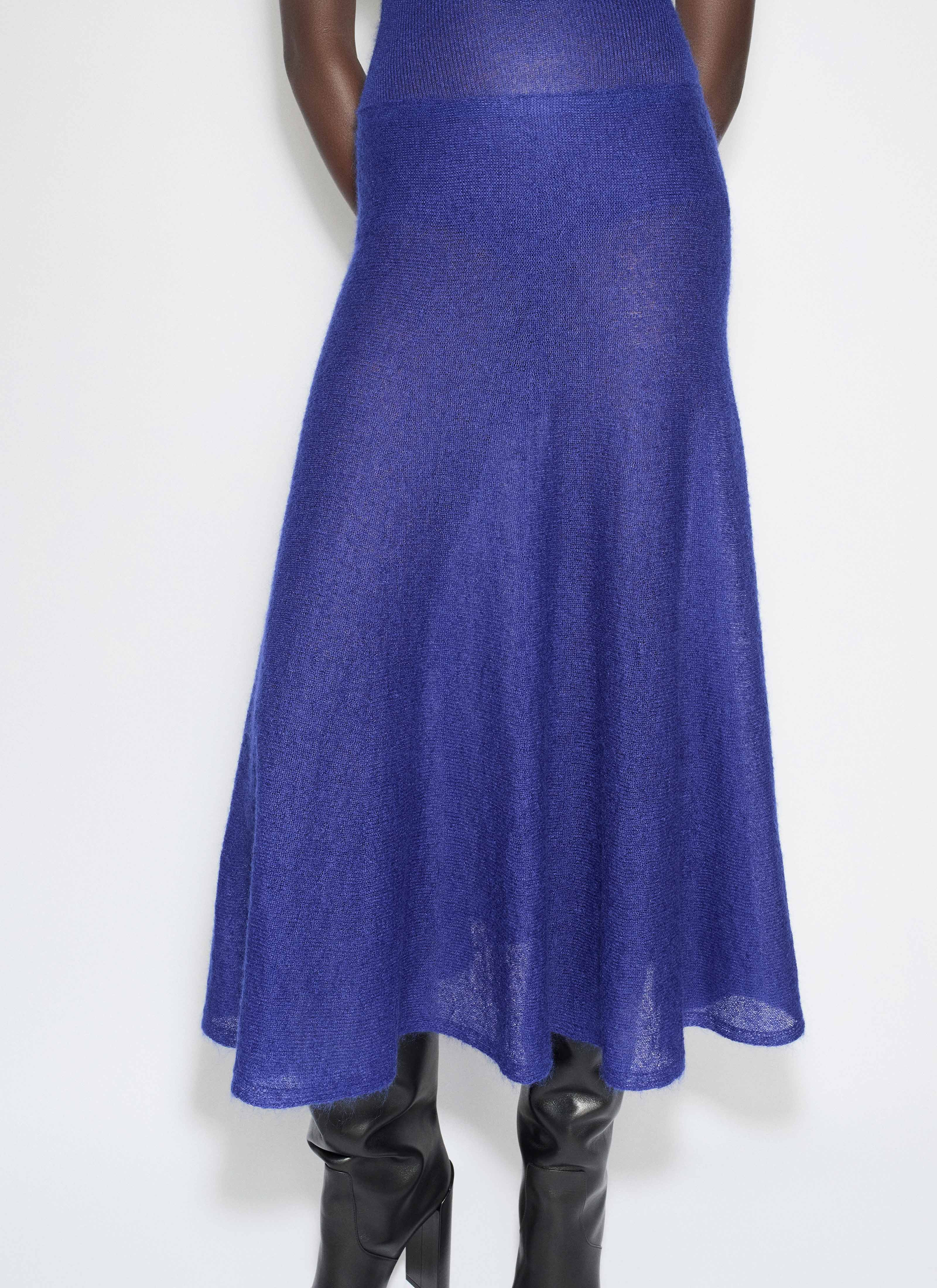 MOHAIR KNIT CIRCLE SKIRT - 5
