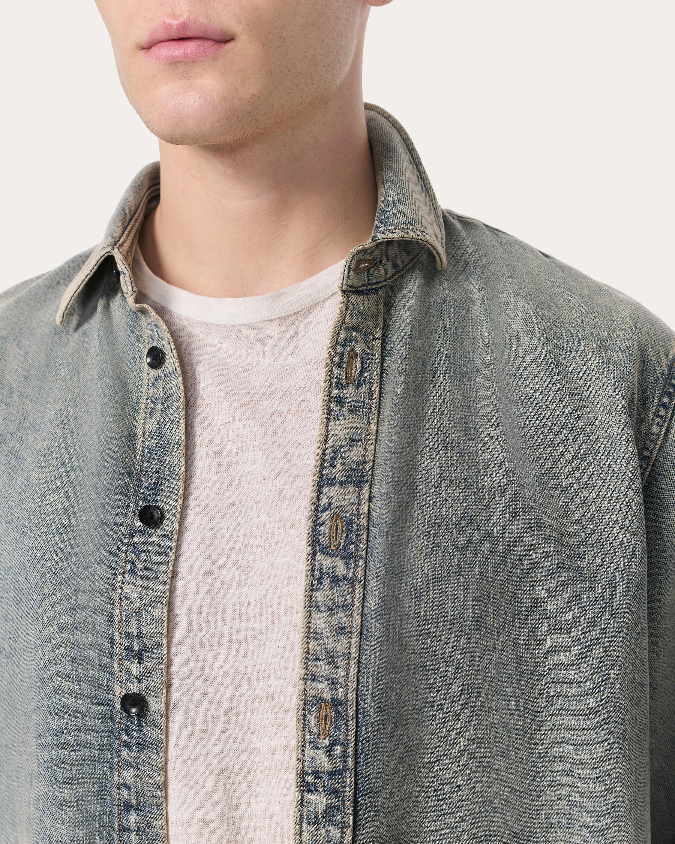 Finch Denim Shirt
Ultra Featherweight in Worn Bleach - 4