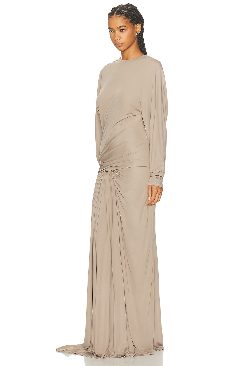Vala Jersey Drape Dress - 4