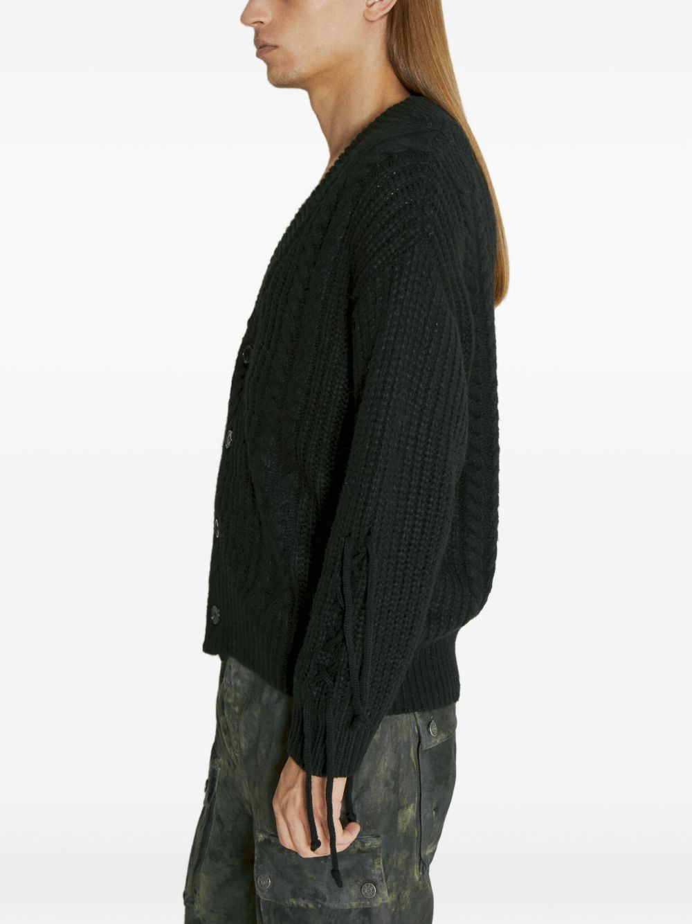 strap-detail cardigan - 4
