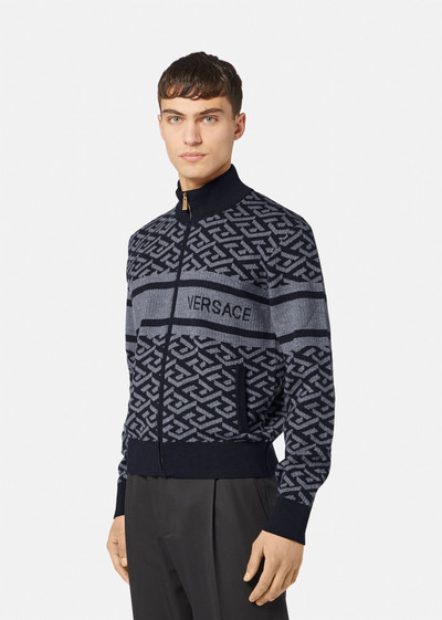 VERSACE La Greca Zipped Jumper outlook