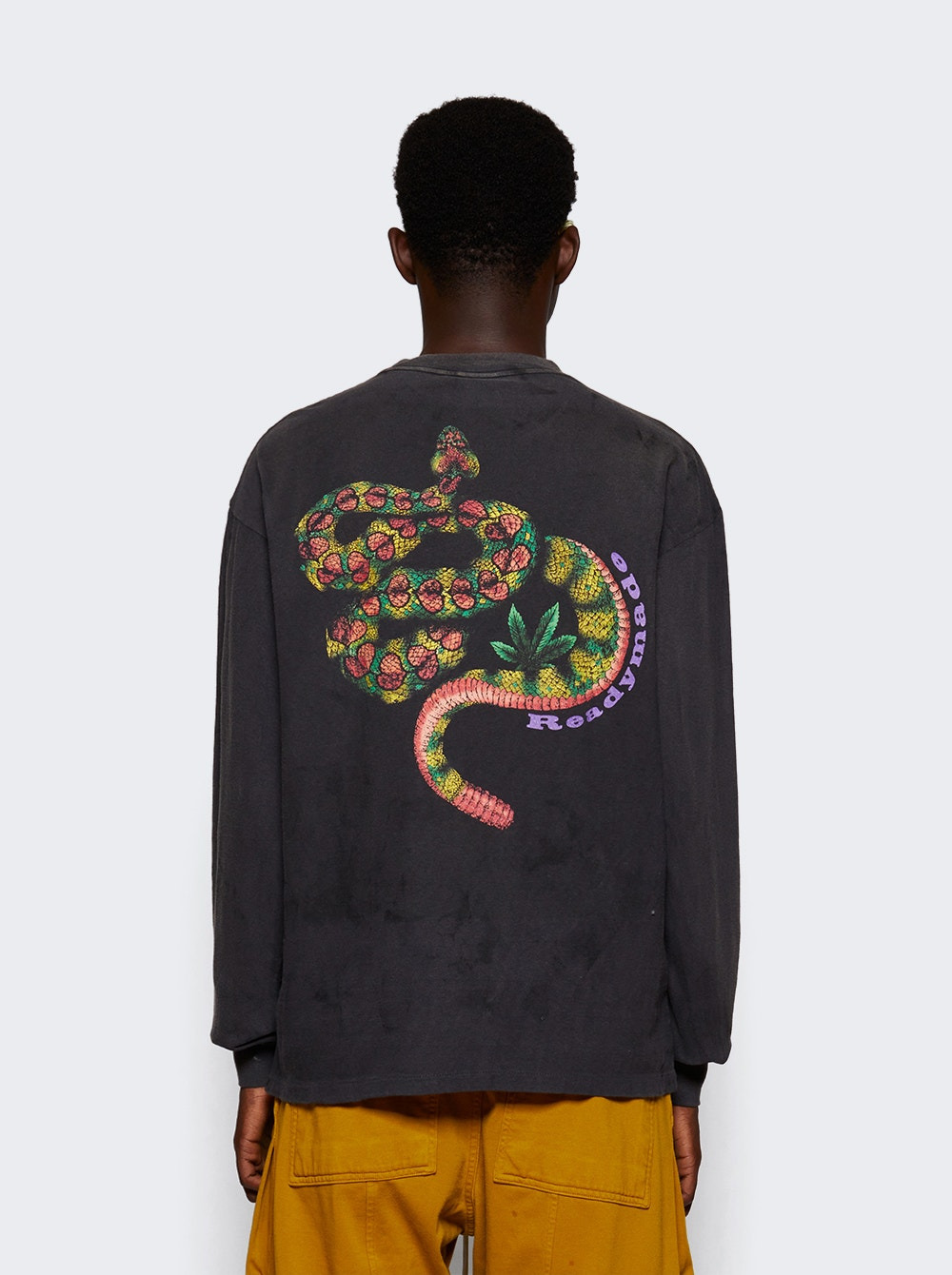 Long Sleeve Snake T-shirt Black - 5