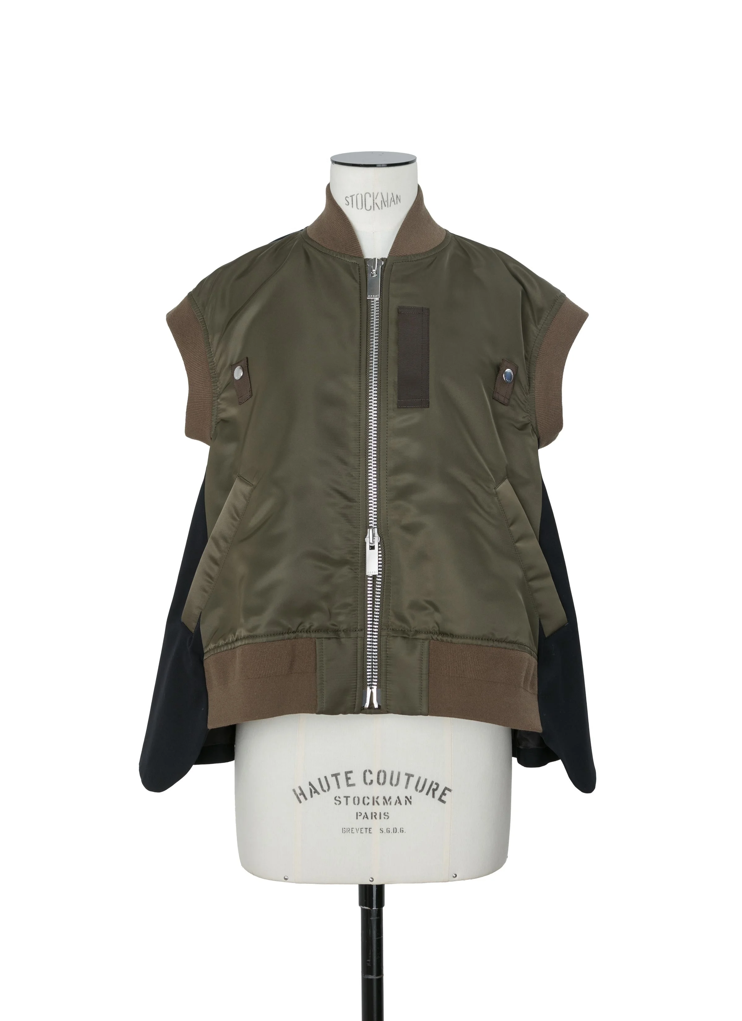 Nylon Twill x Wool Suiting Vest - 1