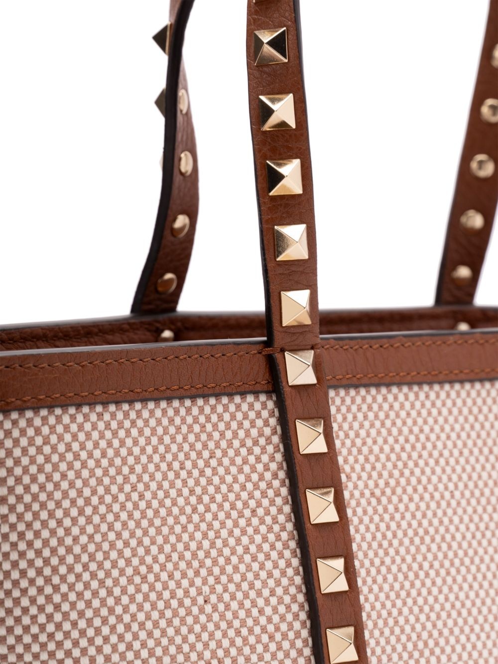 check-pattern tote bag - 5