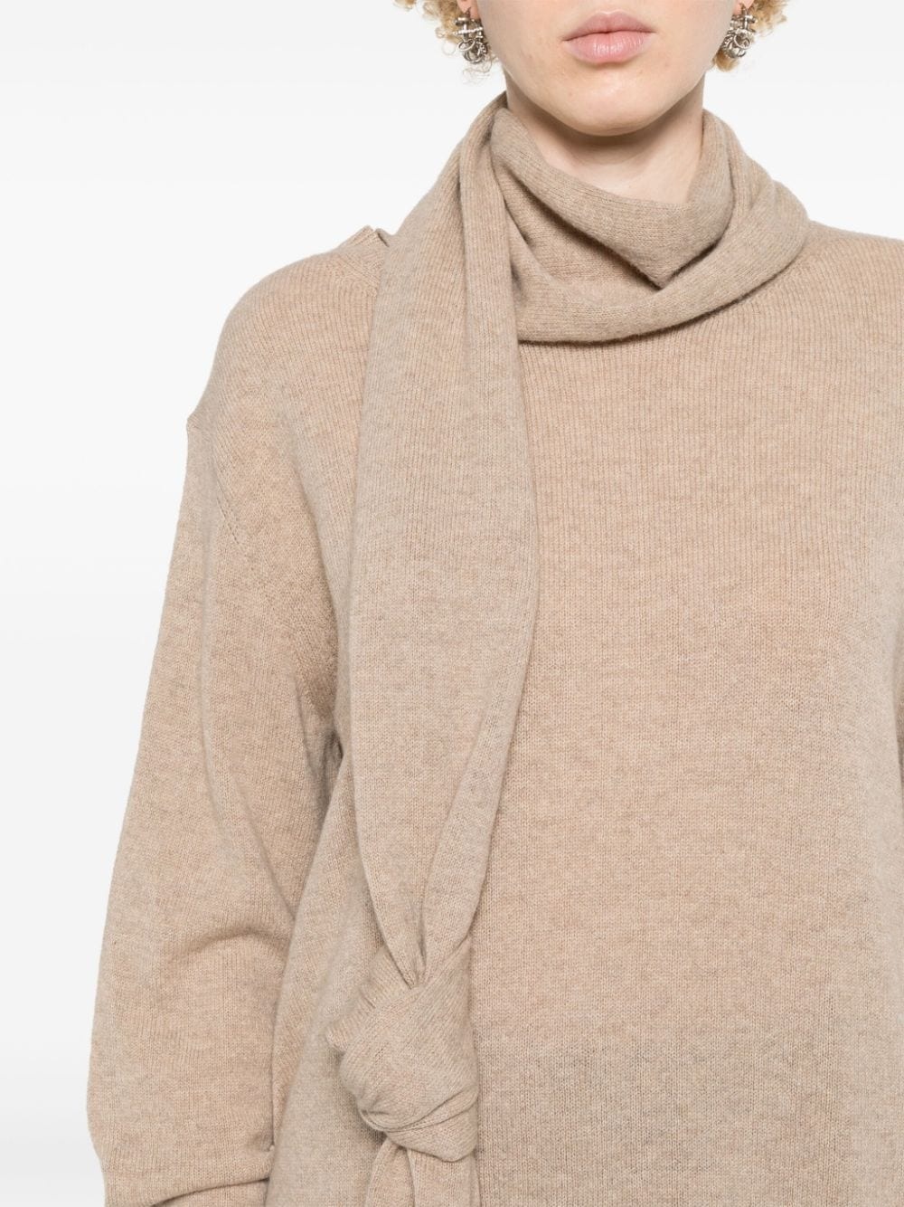 sash-detail cashmere-blend jumper - 5