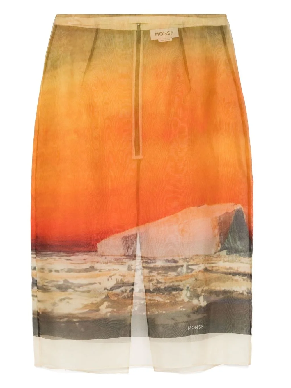 all-over graphic print skirt - 1
