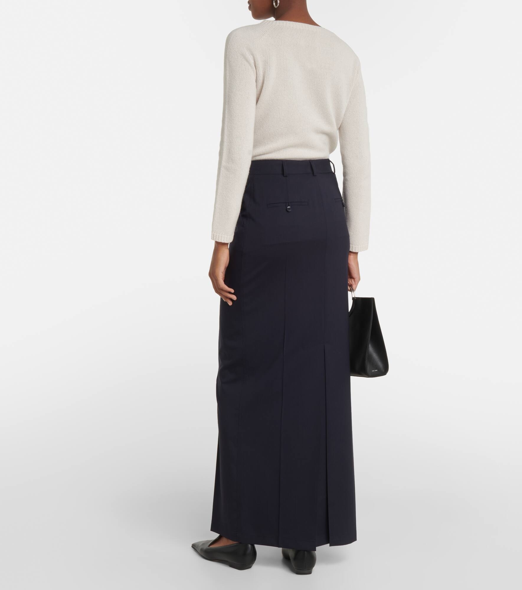Circeo wool maxi skirt - 3