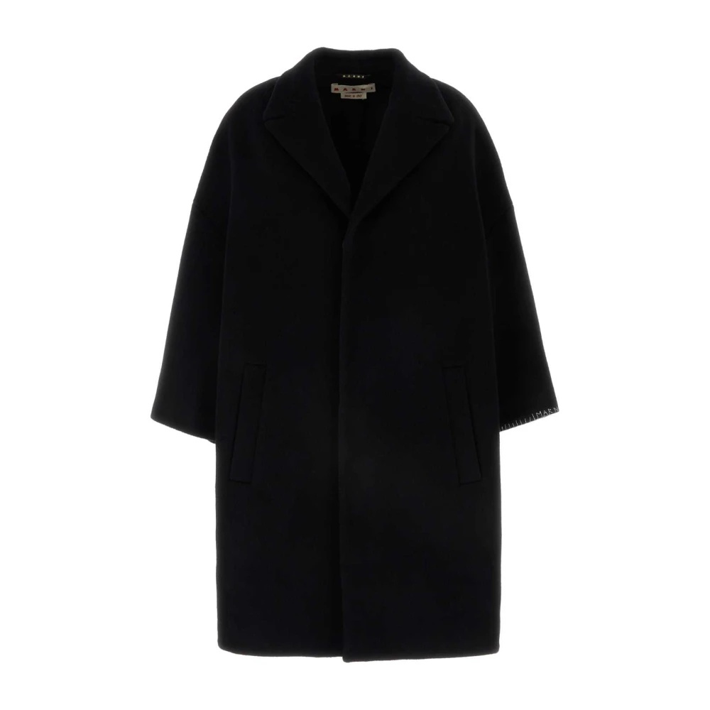 コート MARNI Black Wool Blend Coat Marni STYLISH BLACK WOOL BLEND COAT | miinto | REVERSIBLE
