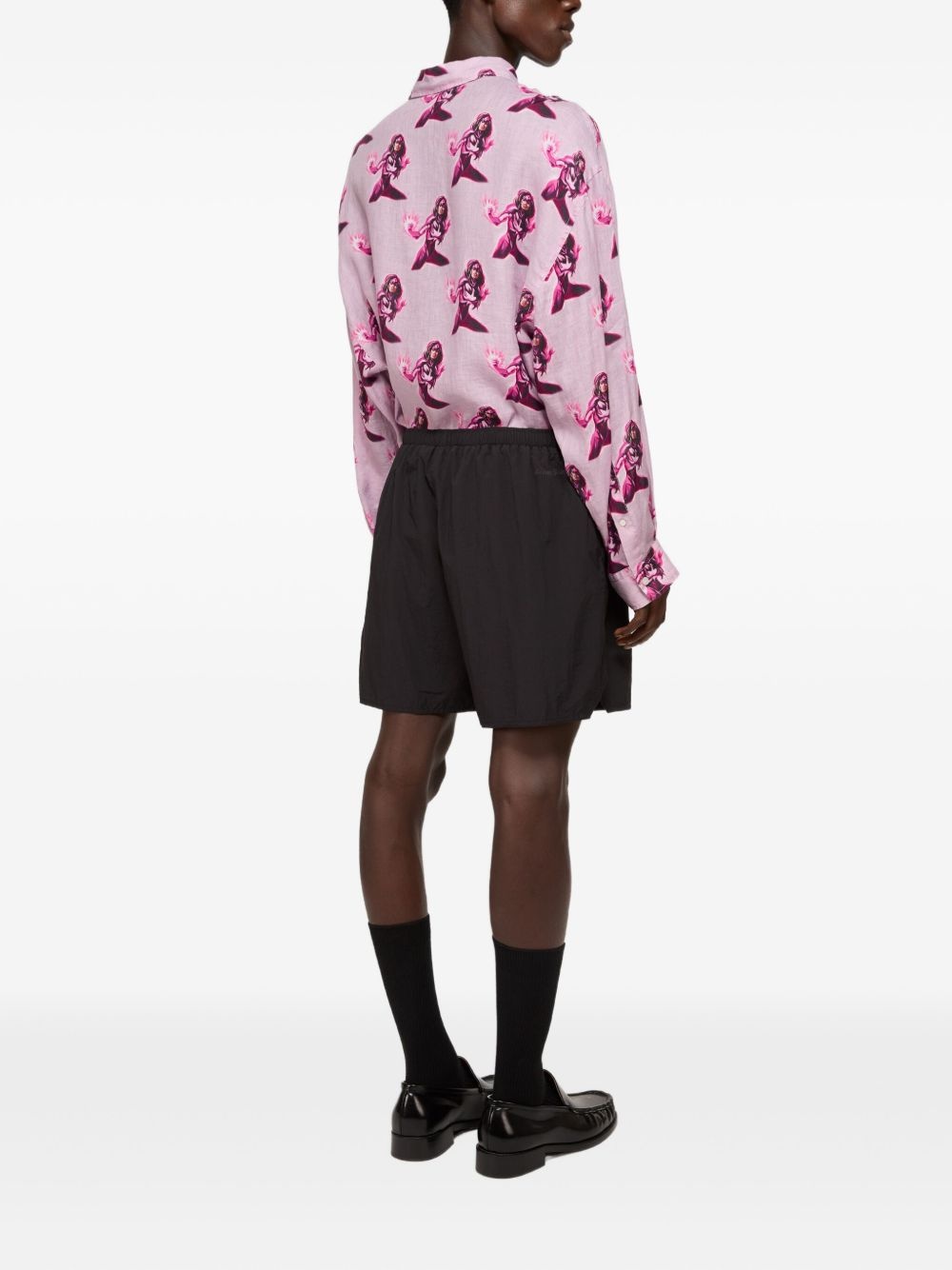 graphic-print swim shorts - 4